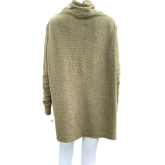 We The Free Womens Kitty Thermal Tunic sz XS Army Green Waffle Casual Oversized - Picture 8 of 14